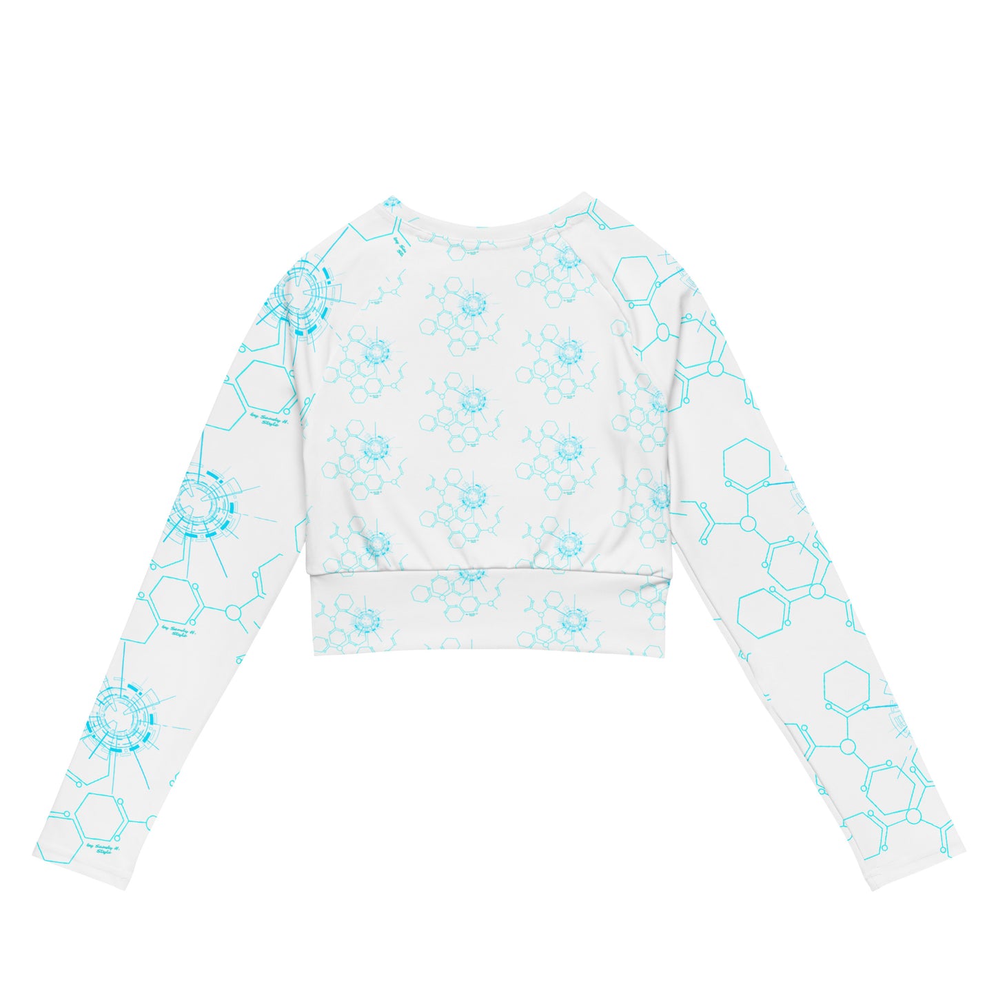 Langarm Shirt Crop Top "Space"