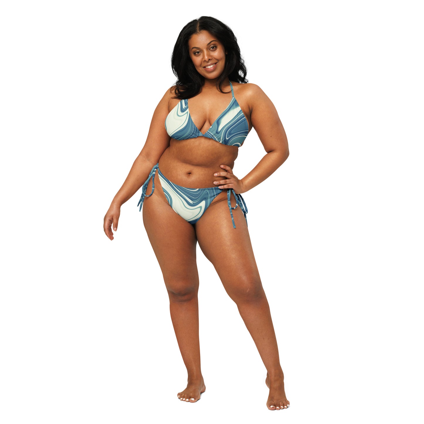 Schnürbikini "Ibiza Blue"