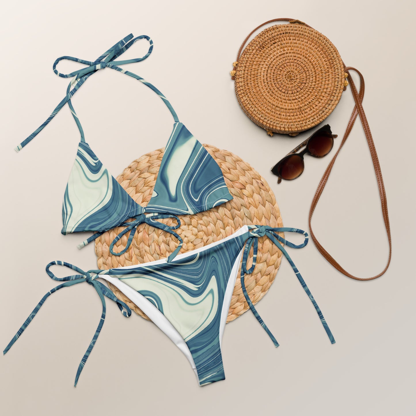 Schnürbikini "Ibiza Blue"