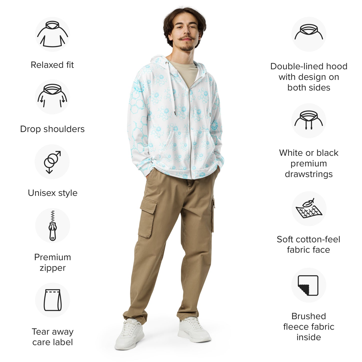 Zip-Hoodie Nachhaltigkeit mit Stil