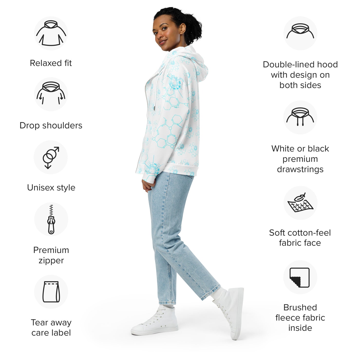 Zip-Hoodie Nachhaltigkeit mit Stil