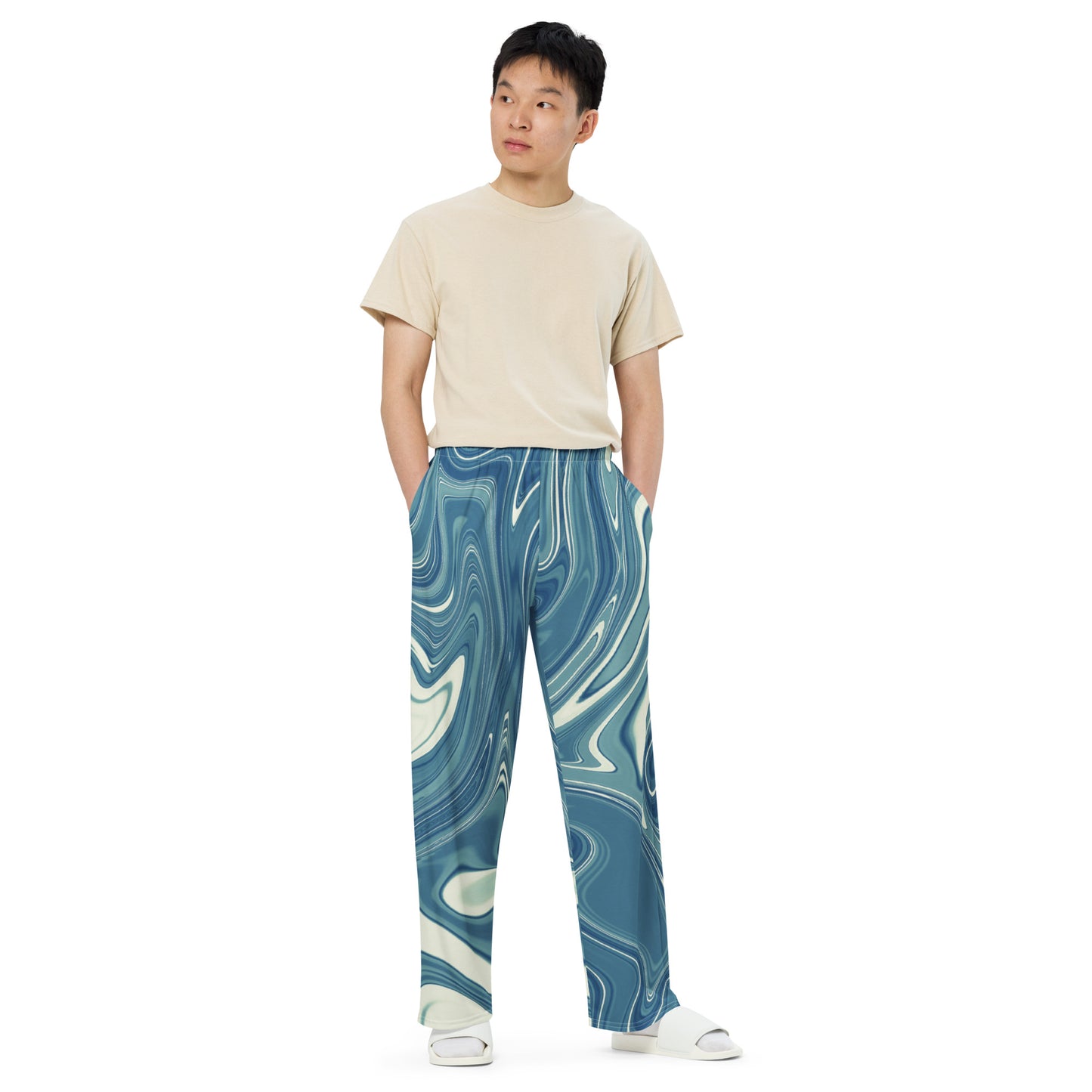 Unisex-Hose mit weiten Beinen