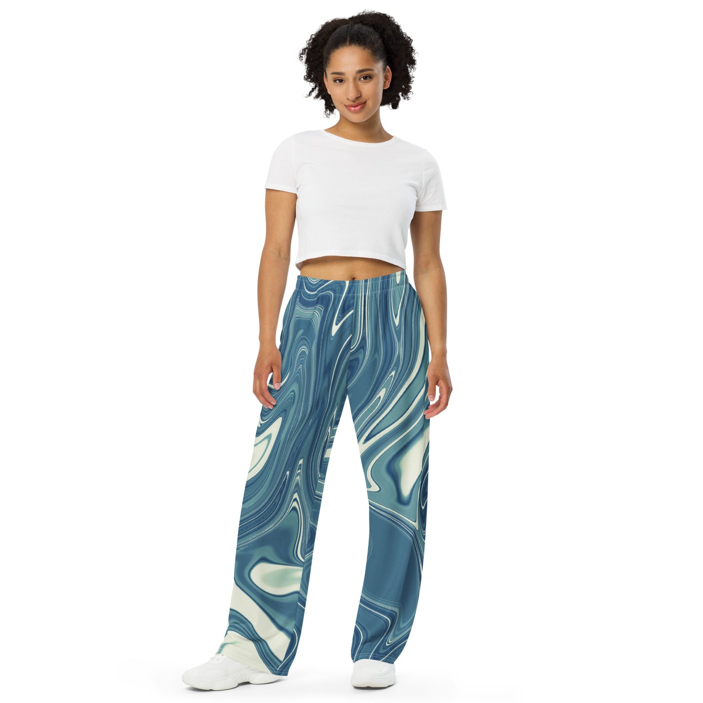 Unisex-Hose mit weiten Beinen