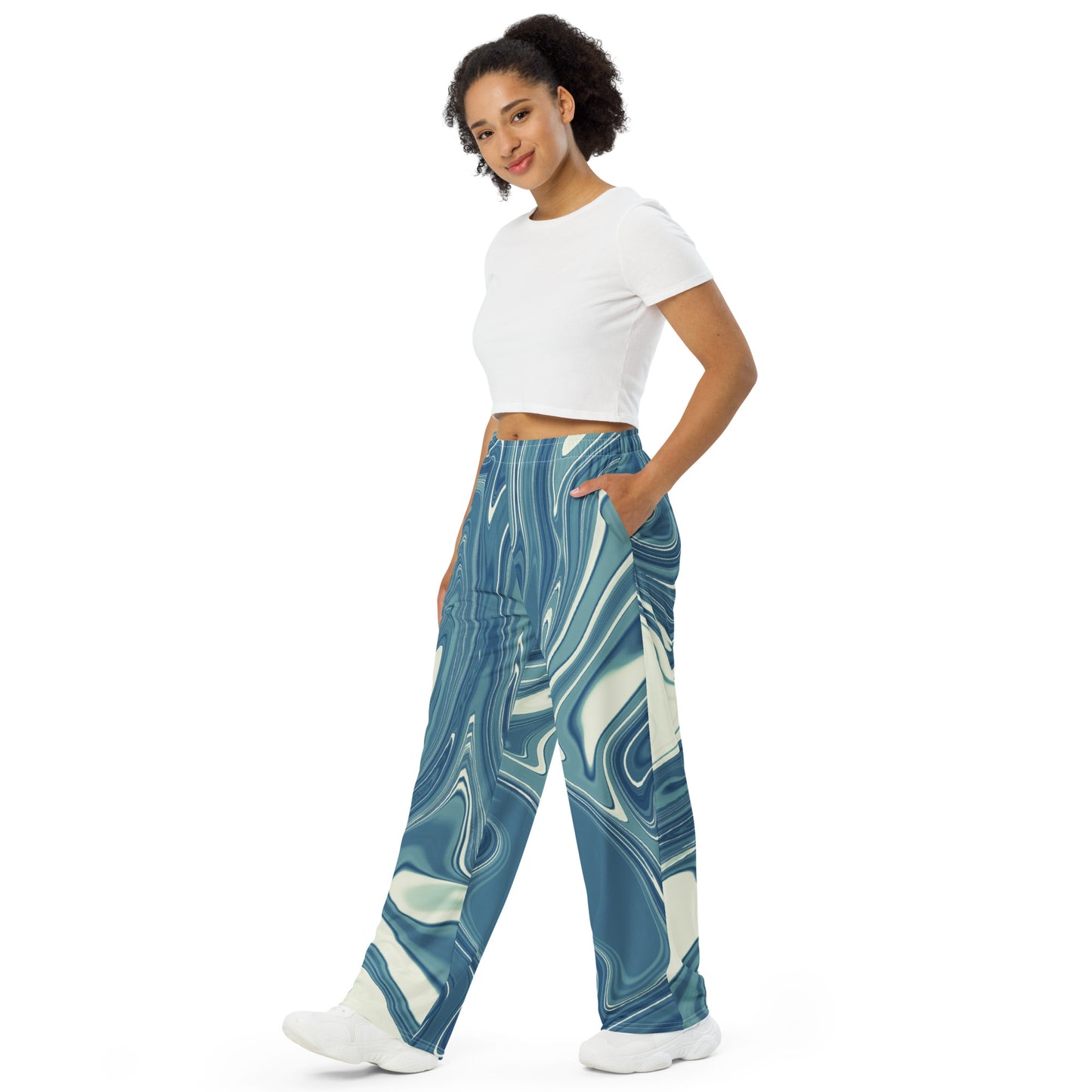 Unisex-Hose mit weiten Beinen