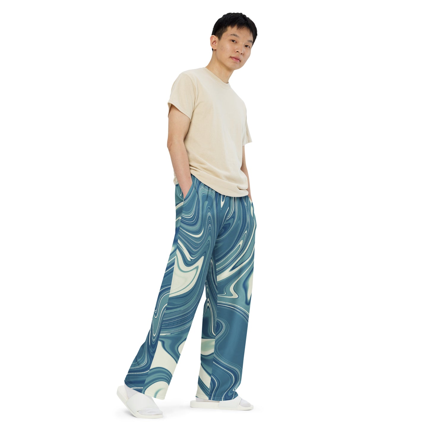 Unisex-Hose mit weiten Beinen