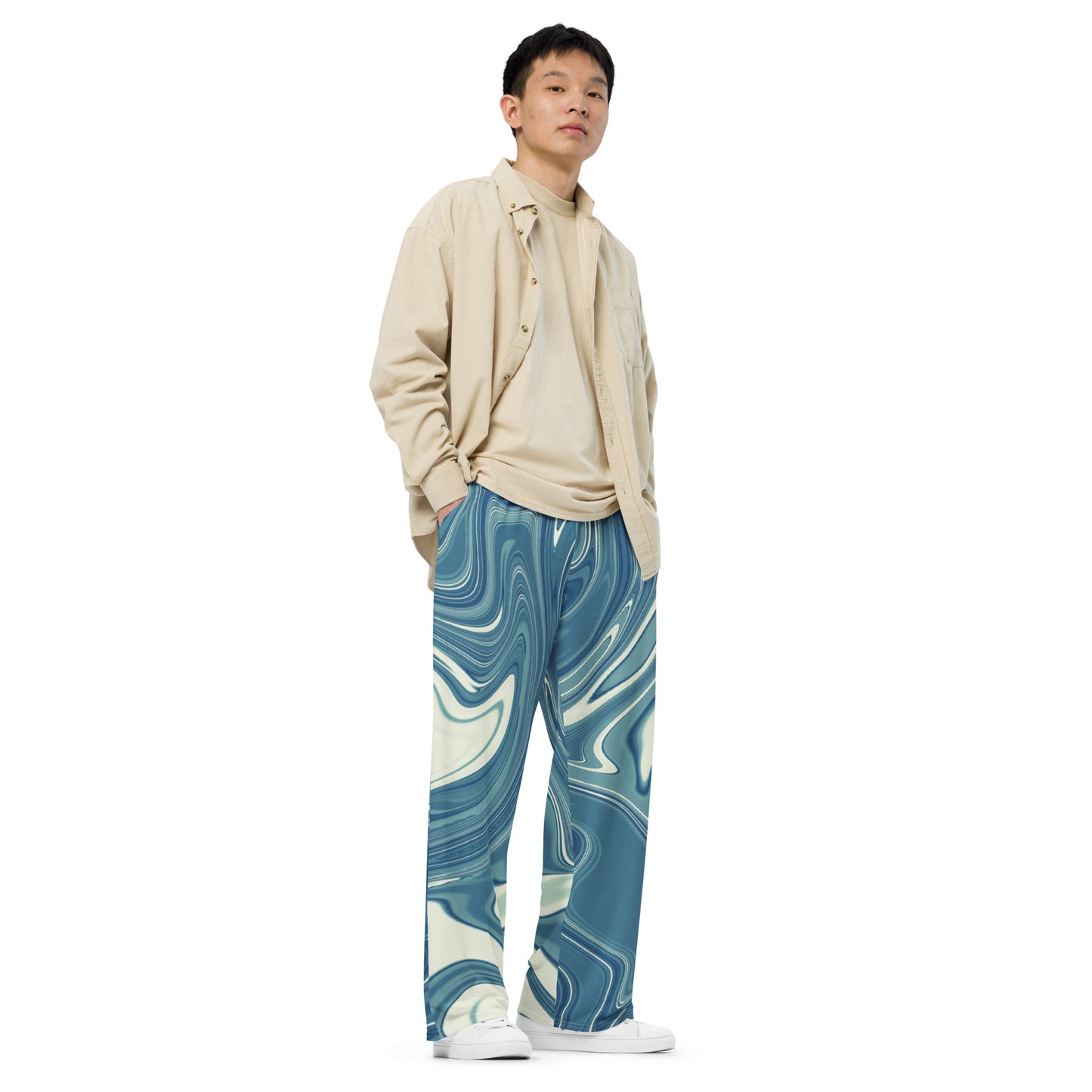 Unisex-Hose mit weiten Beinen