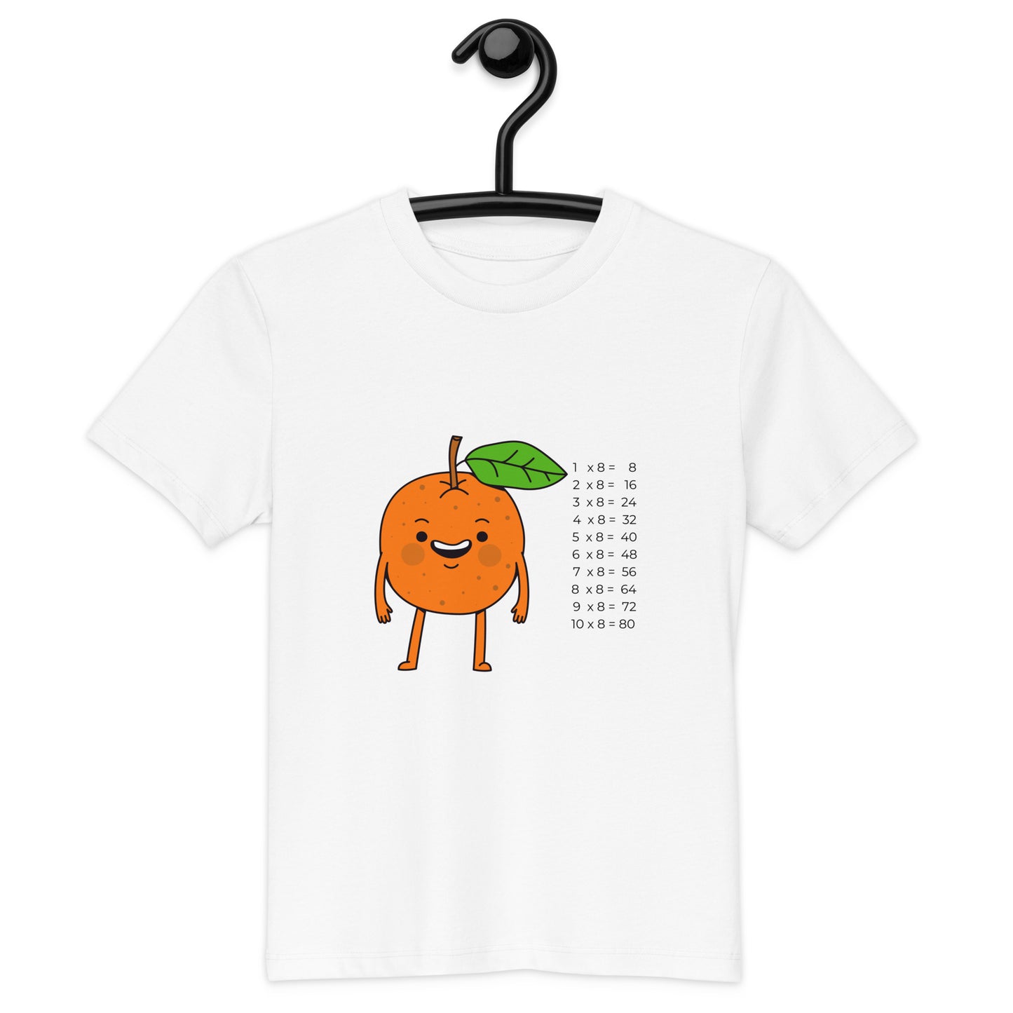 1x8 Orange Lern-T-Shirt