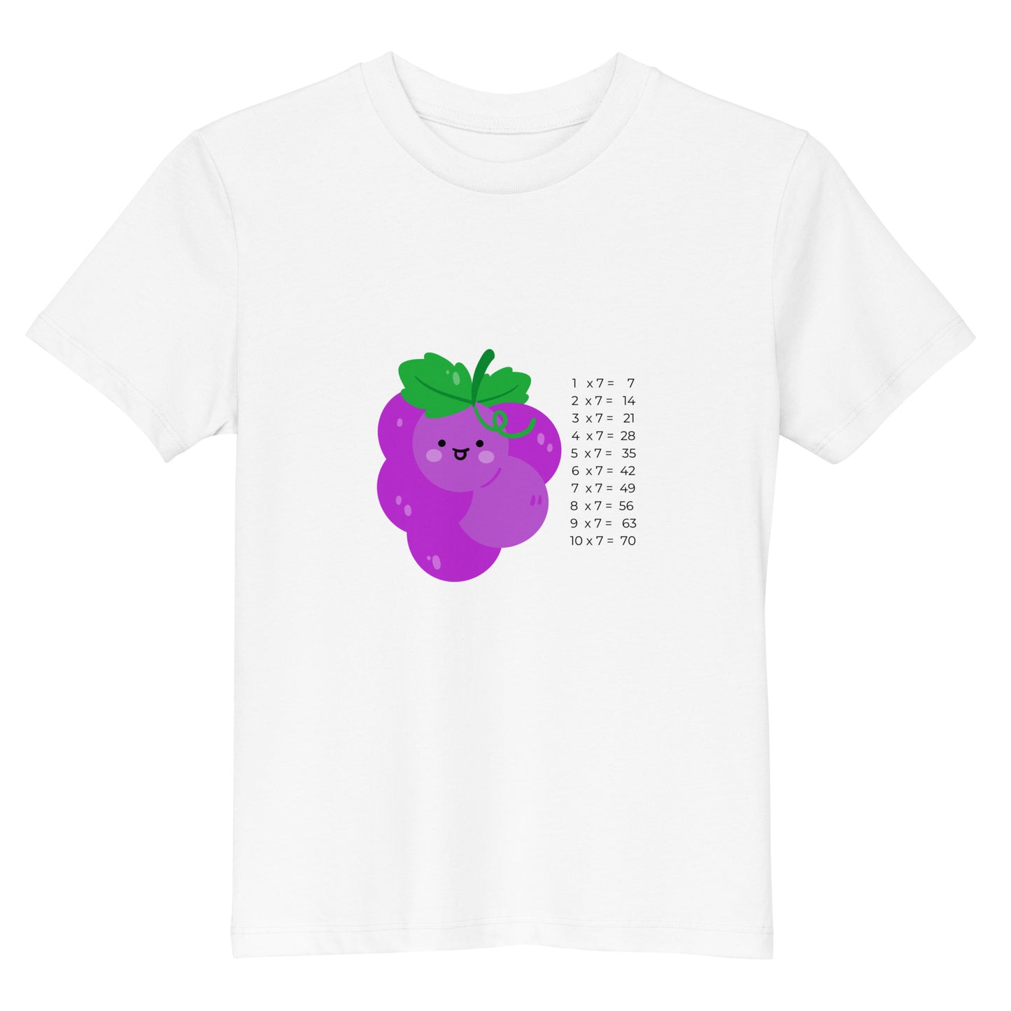 1x7 Himbeere Lern-T-Shirt