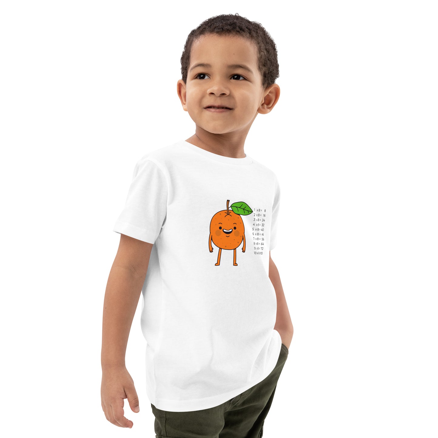 1x8 Orange Lern-T-Shirt