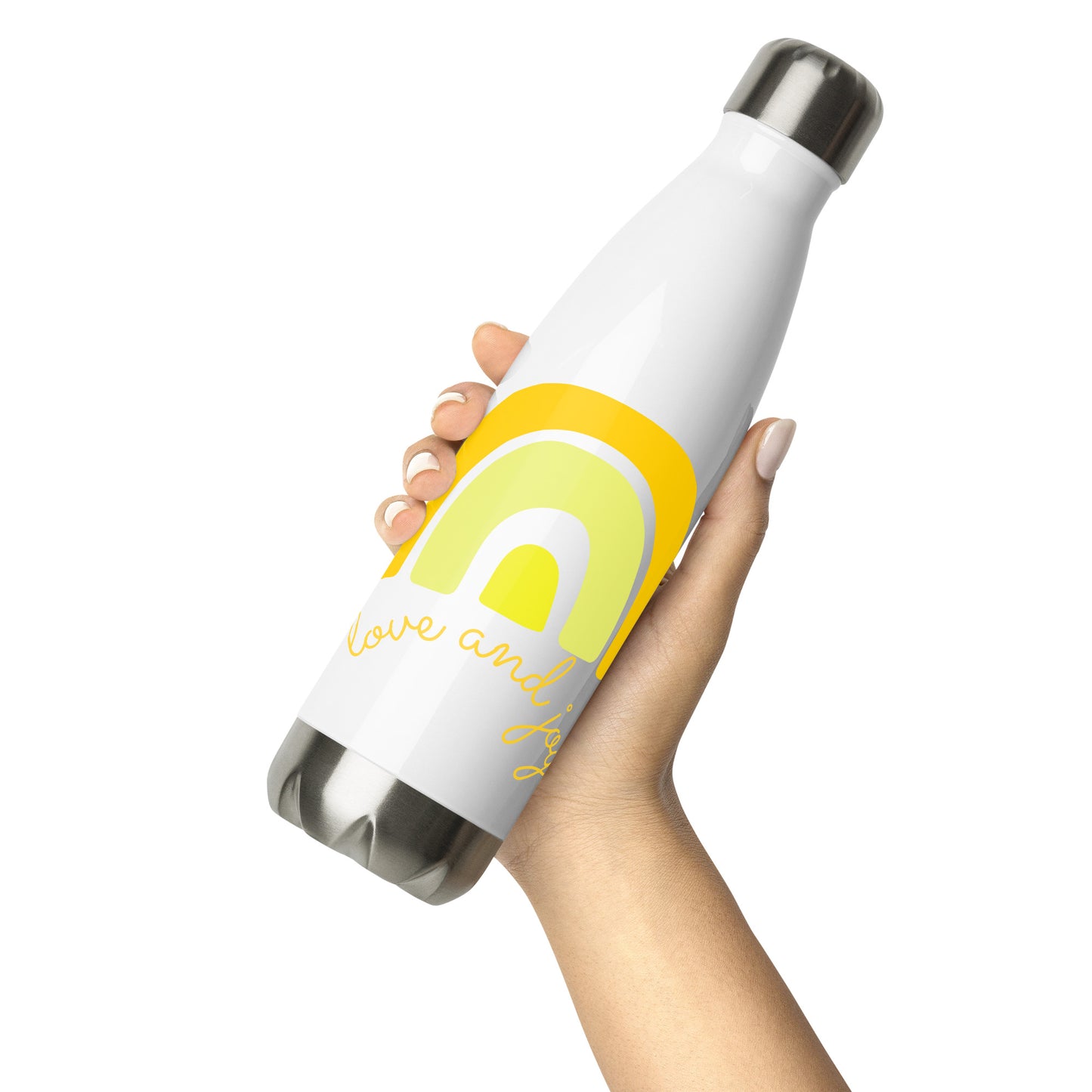 Edelstahl Trinkflasche "love & joy"