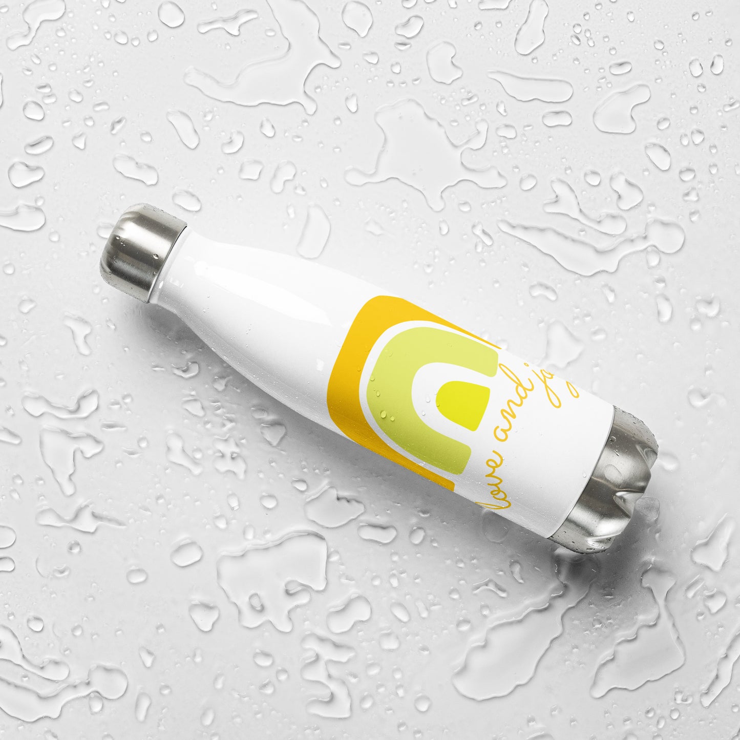 Edelstahl Trinkflasche "love & joy"