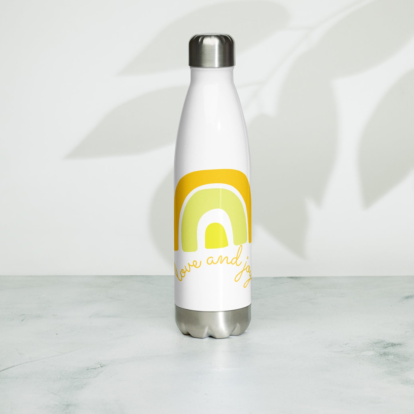 Edelstahl Trinkflasche "love & joy"
