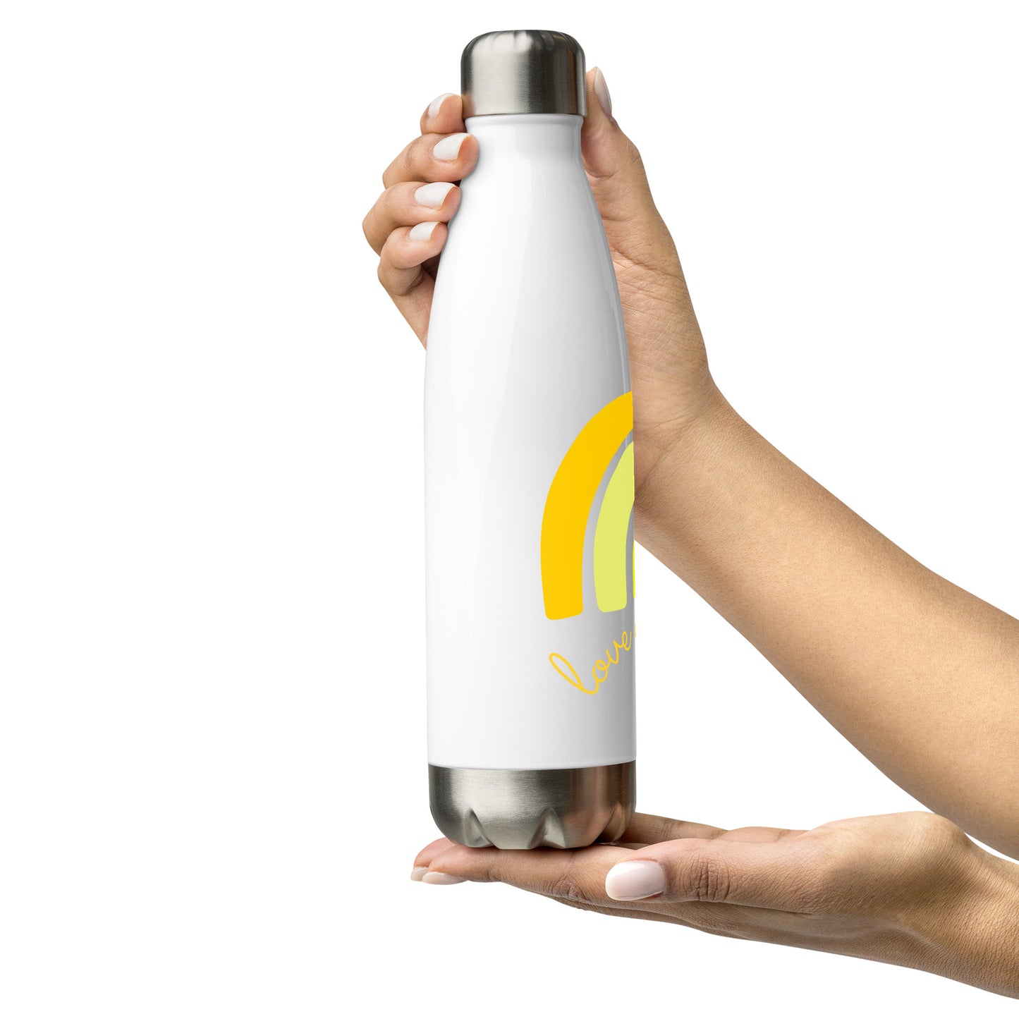 Edelstahl Trinkflasche "love & joy"