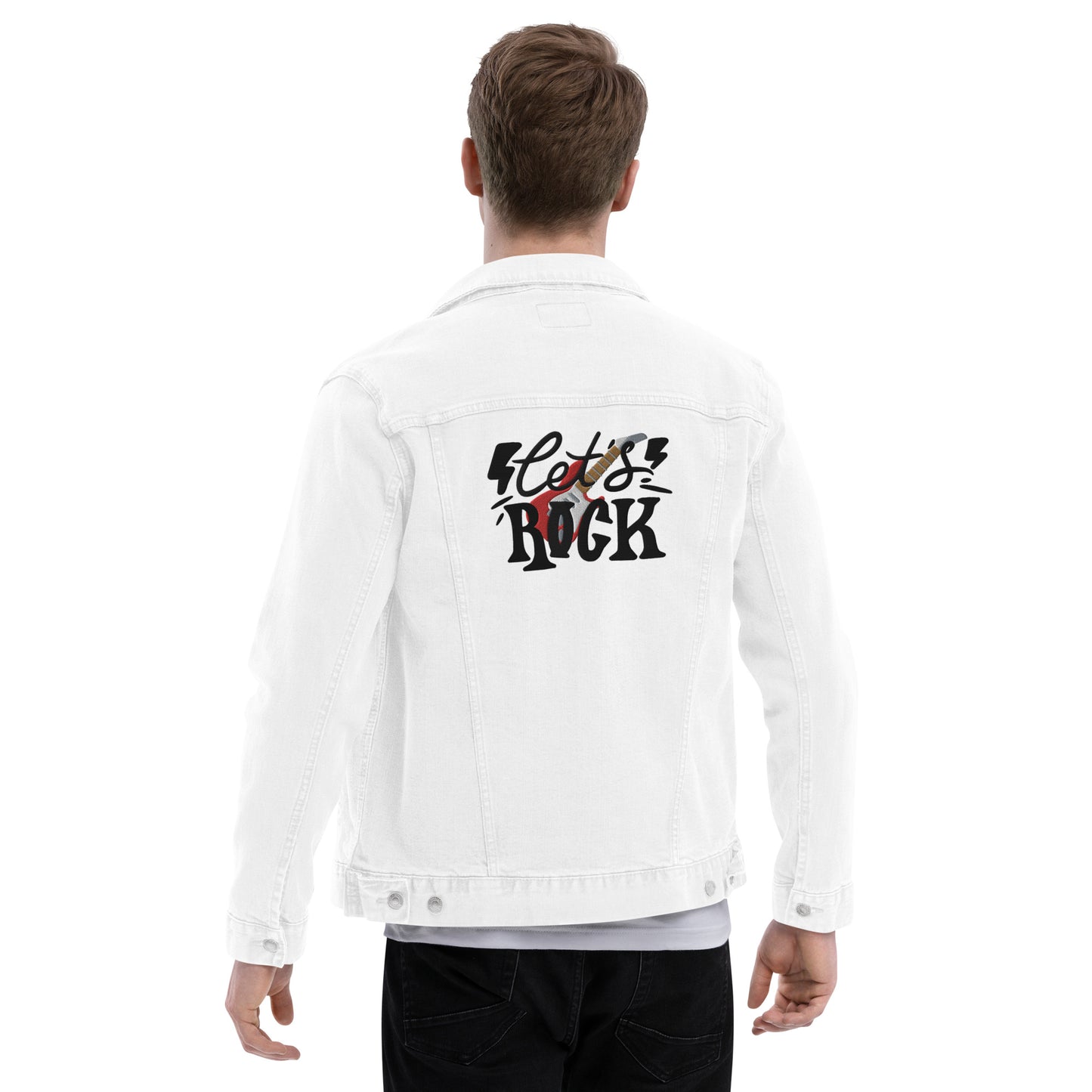Unisex Jeansjacke"Let´s Rock"