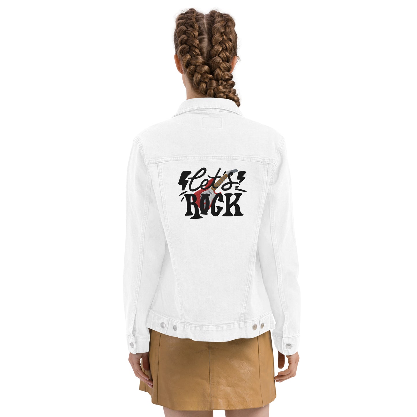 Unisex Jeansjacke"Let´s Rock"