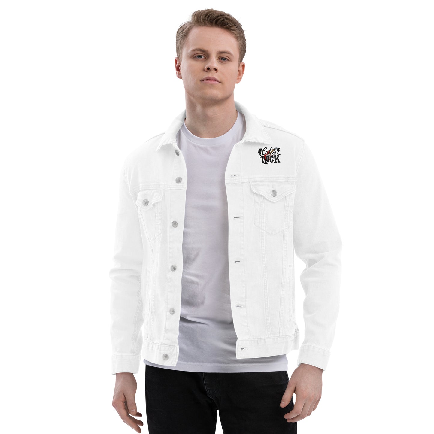 Unisex Jeansjacke"Let´s Rock"