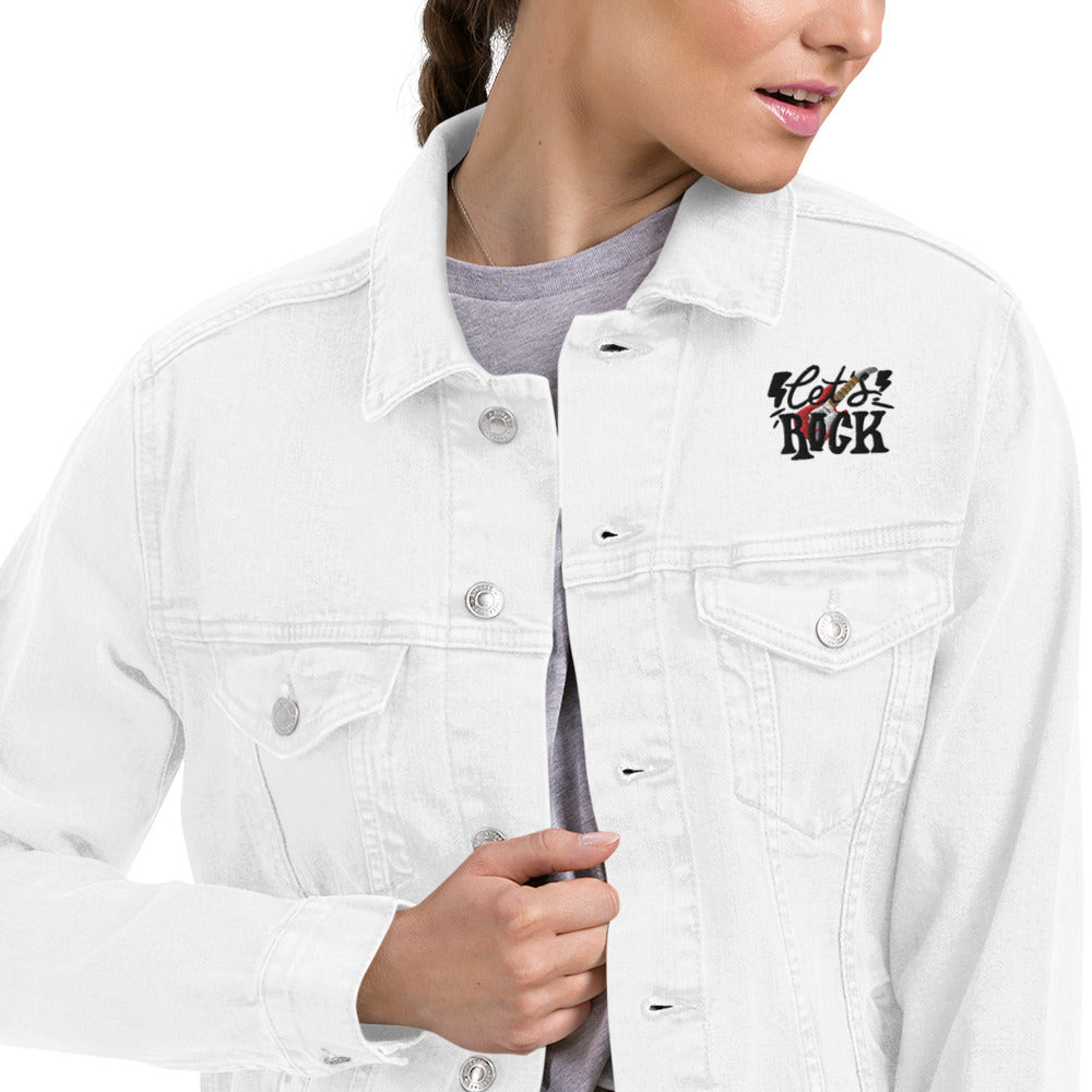 Unisex Jeansjacke"Let´s Rock"