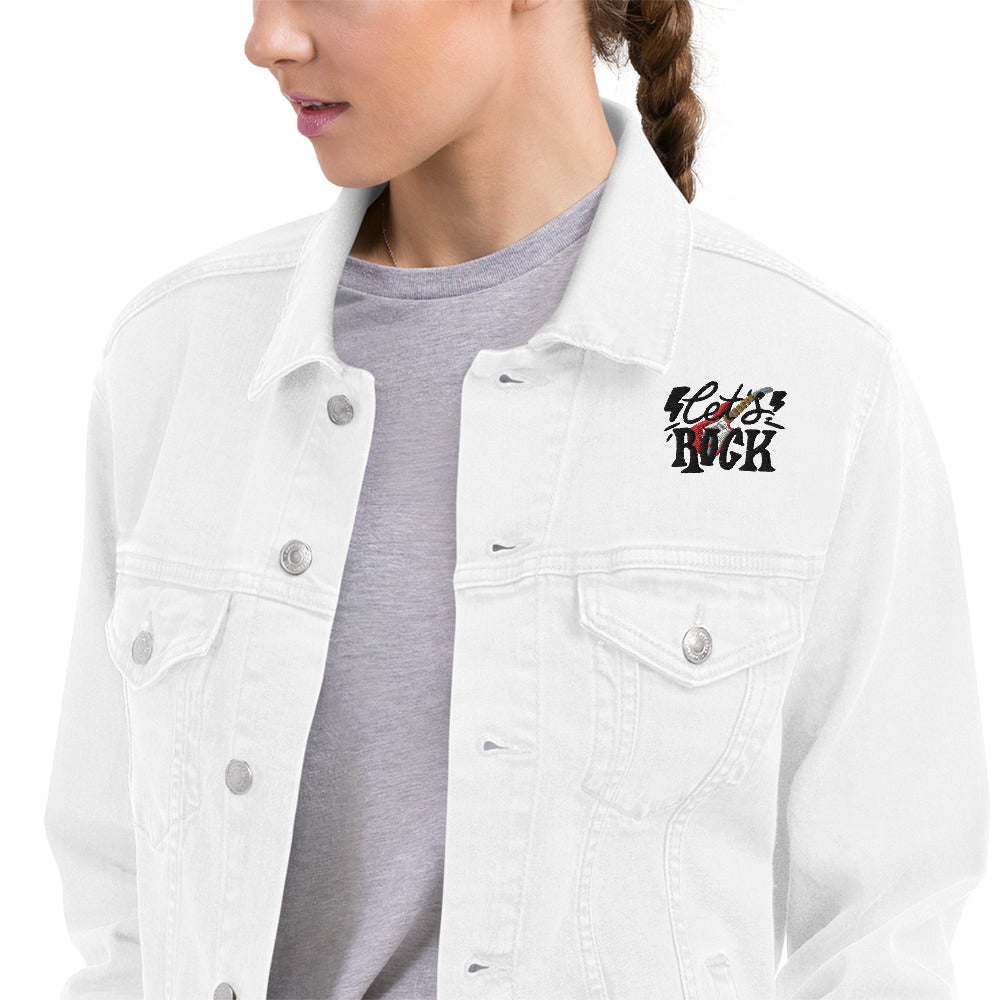 Unisex Jeansjacke"Let´s Rock"