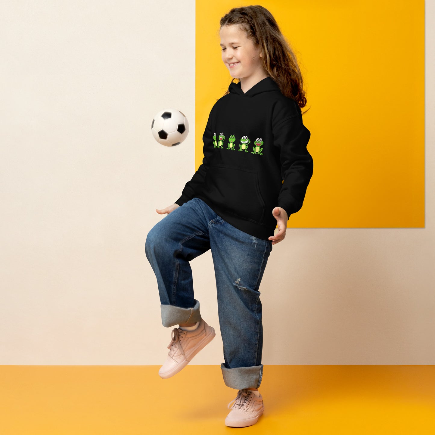 Heavy-Blend Hoodie Jugend "Frösche"