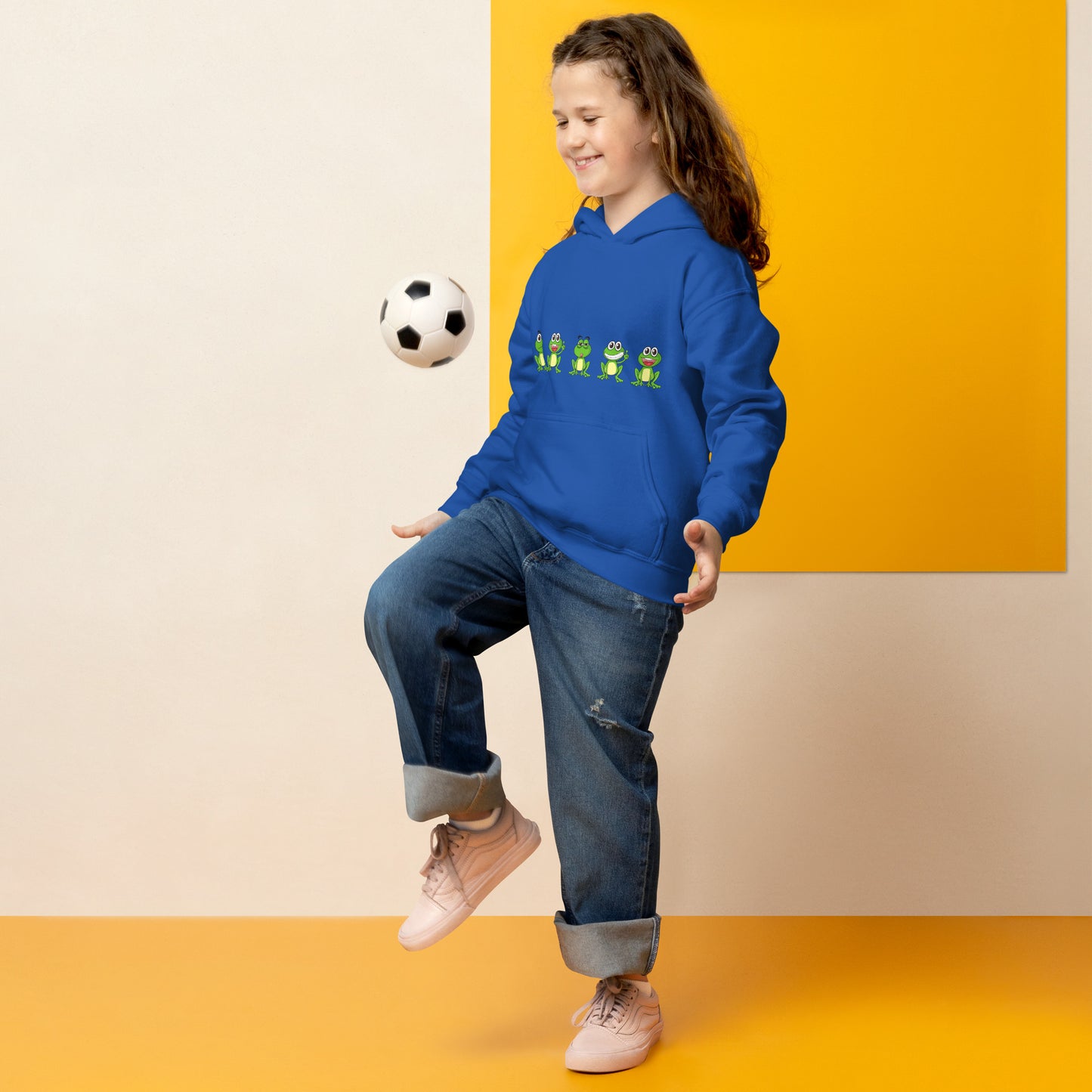 Heavy-Blend Hoodie Jugend "Frösche"