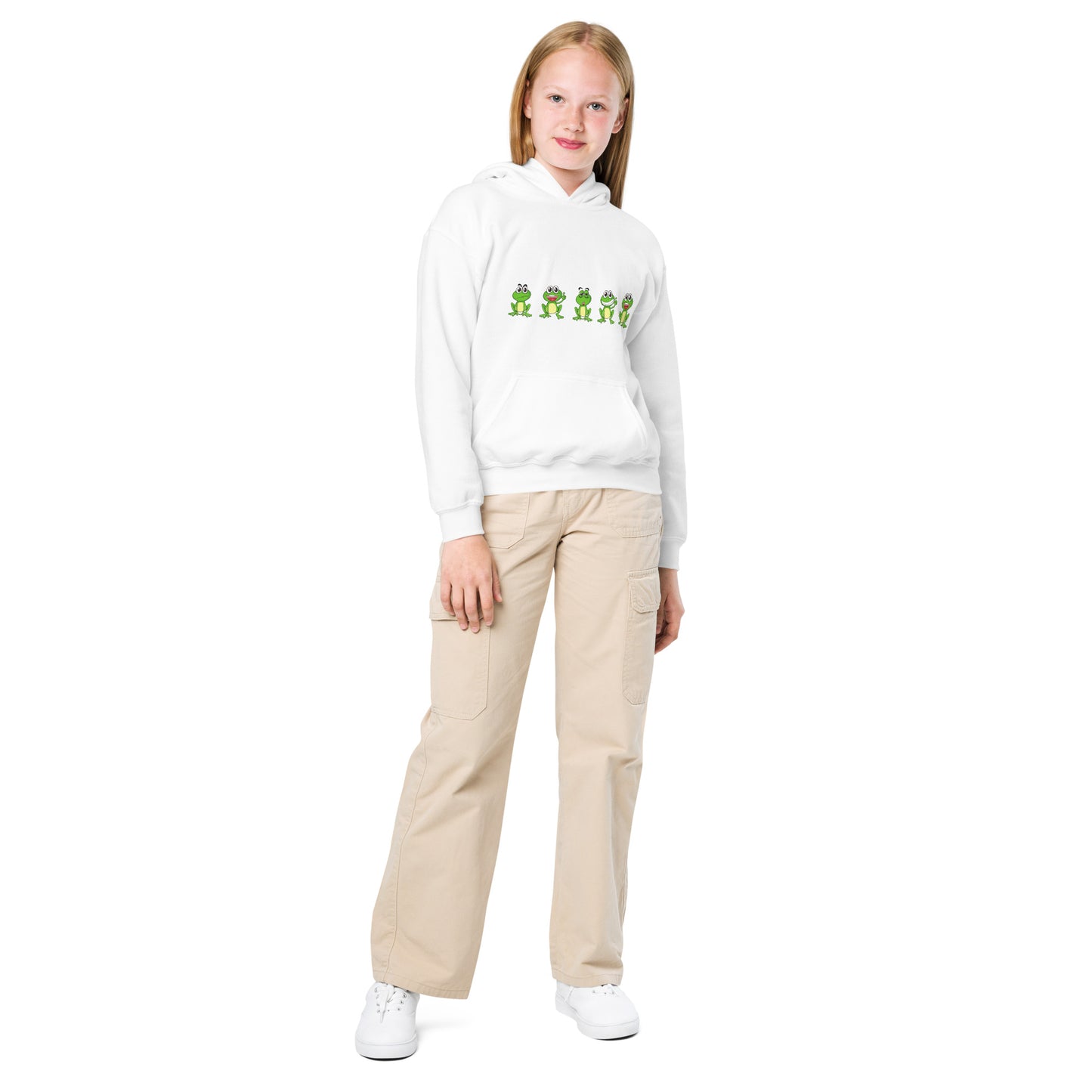Heavy-Blend Hoodie Jugend "Frösche"