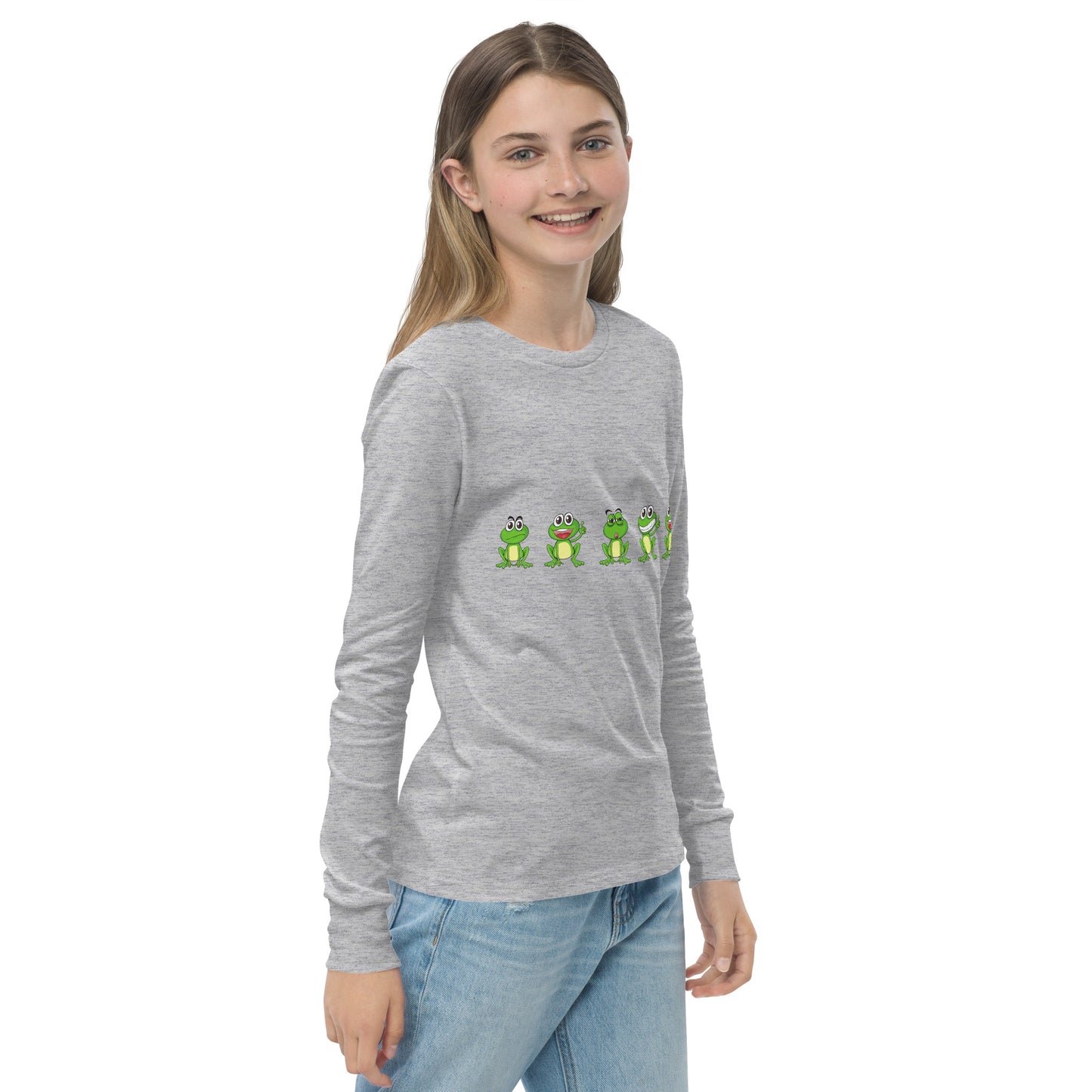 Langarm-T-Shirt für Jugendliche "Frösche"