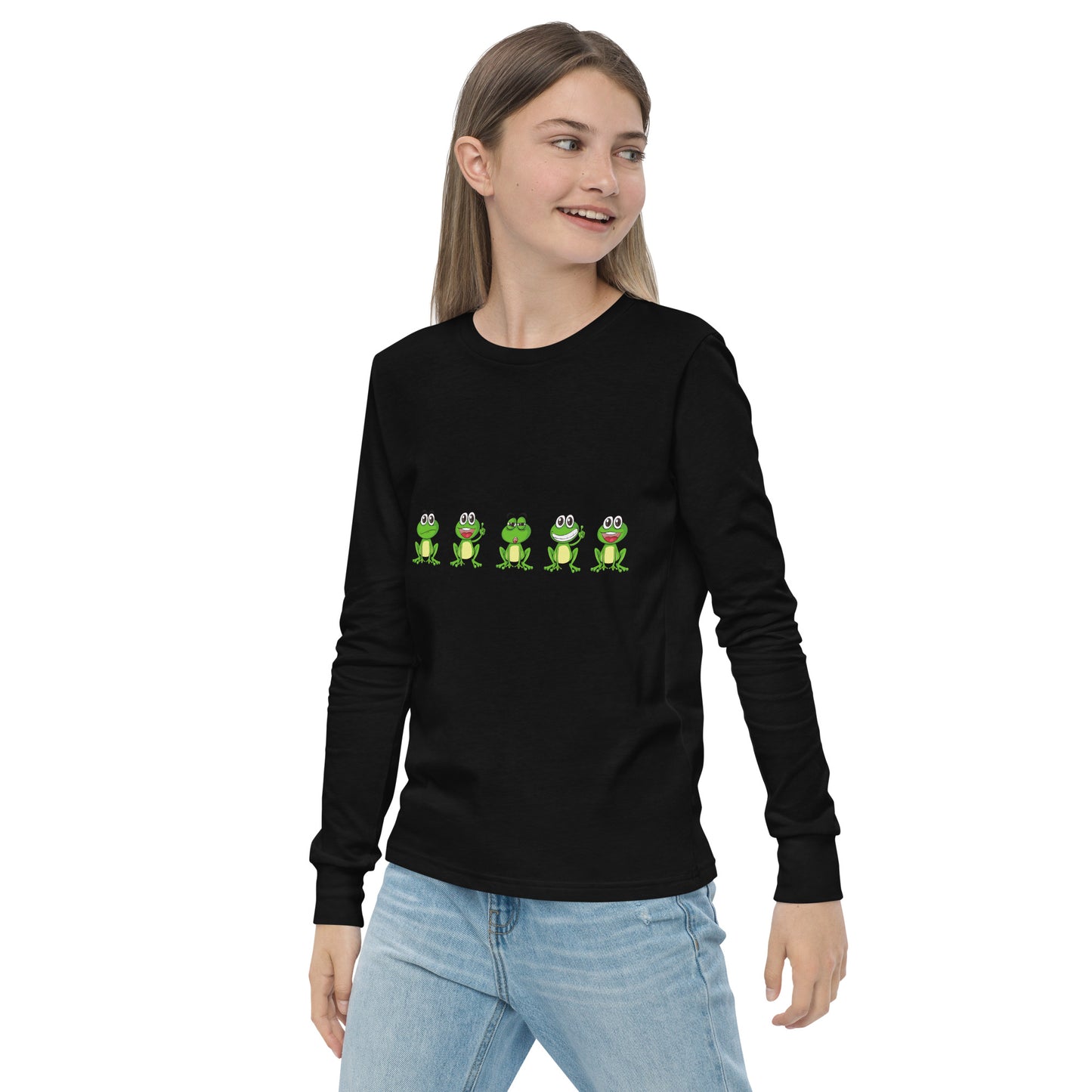 Langarm-T-Shirt für Jugendliche "Frösche"