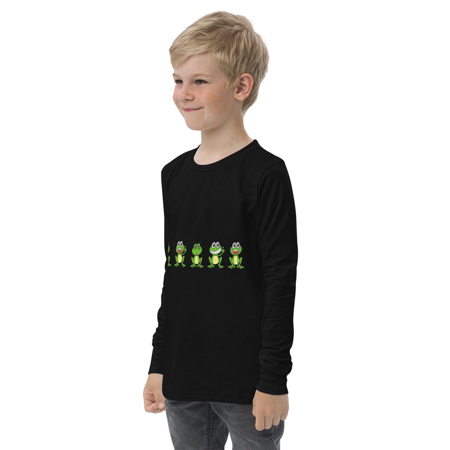 Langarm-T-Shirt für Jugendliche "Frösche"