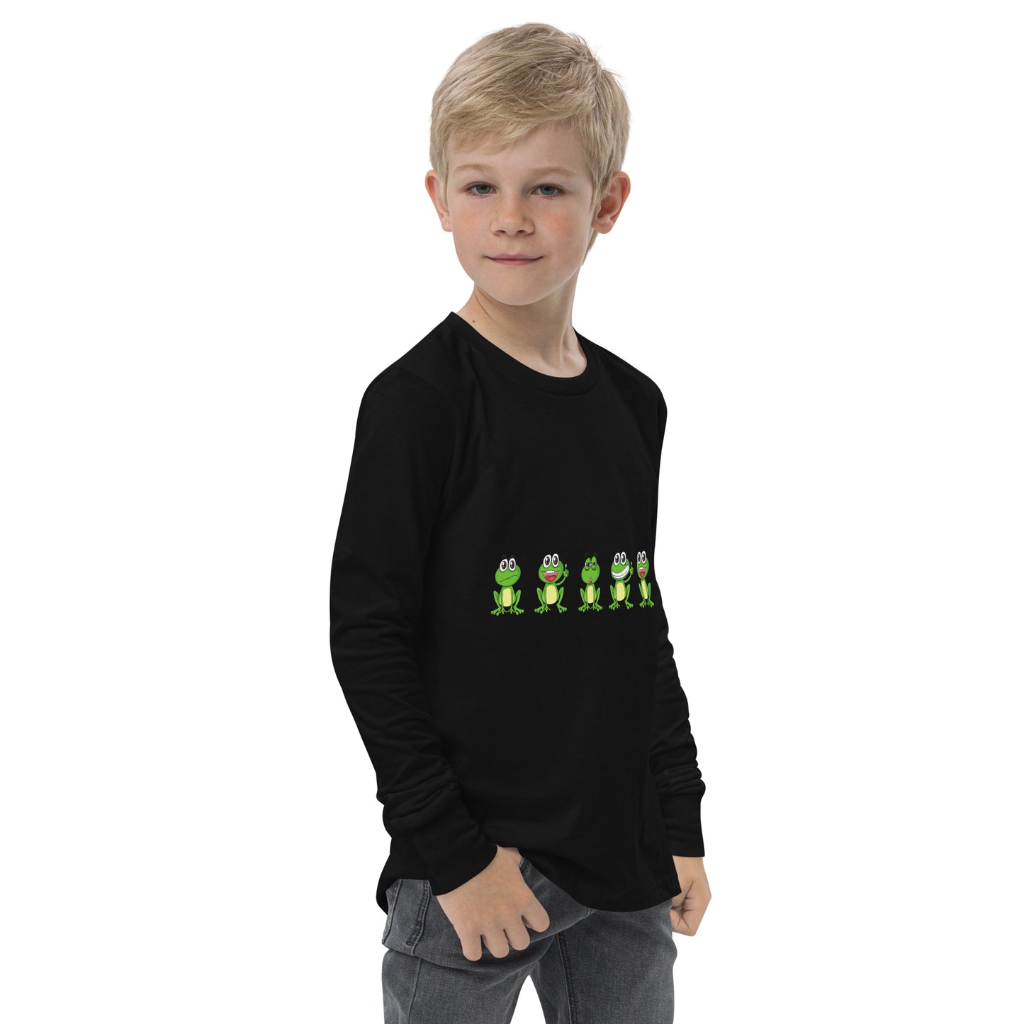 Langarm-T-Shirt für Jugendliche "Frösche"