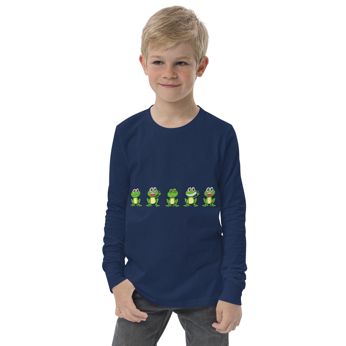 Langarm-T-Shirt für Jugendliche "Frösche"