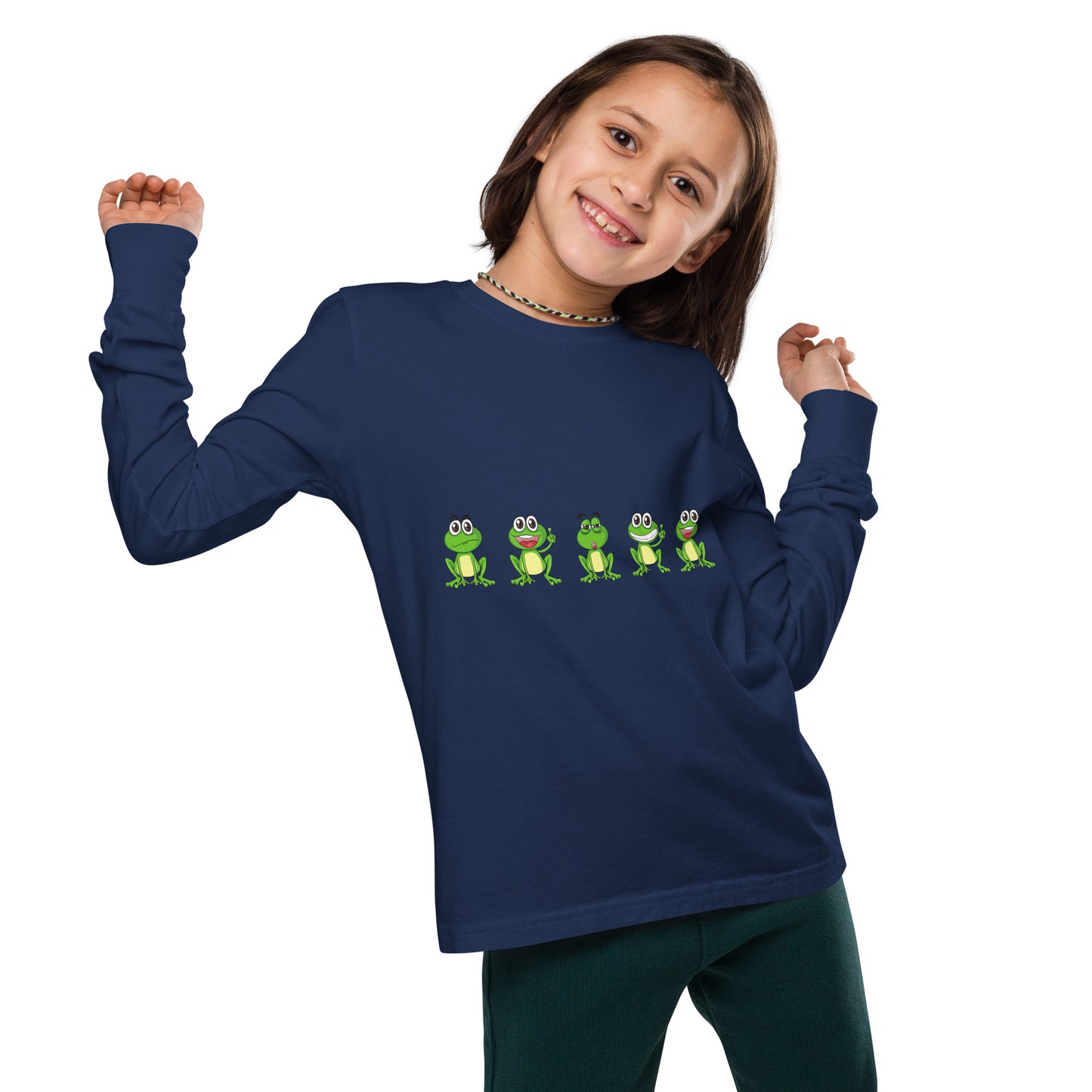 Langarm-T-Shirt für Jugendliche "Frösche"