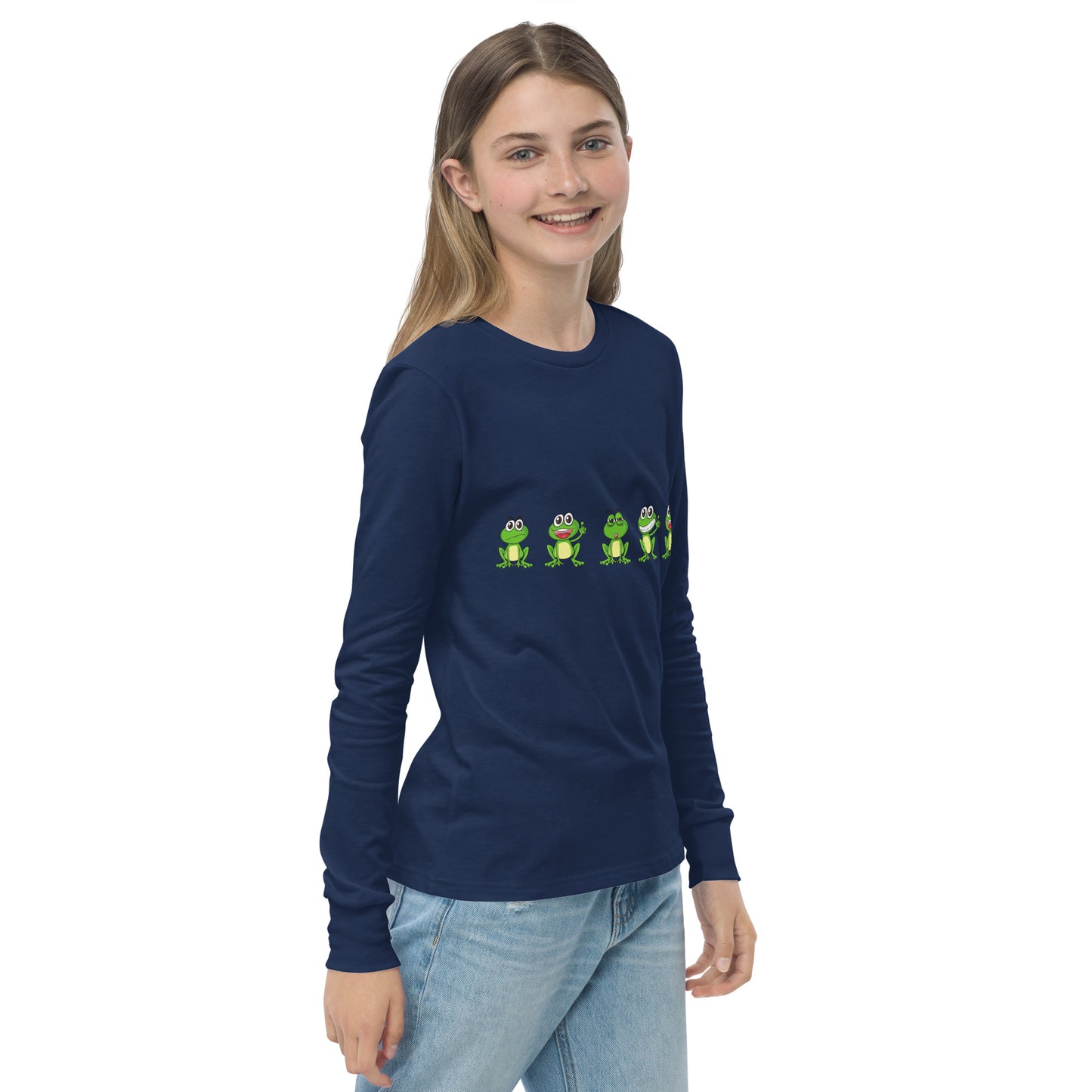 Langarm-T-Shirt für Jugendliche "Frösche"