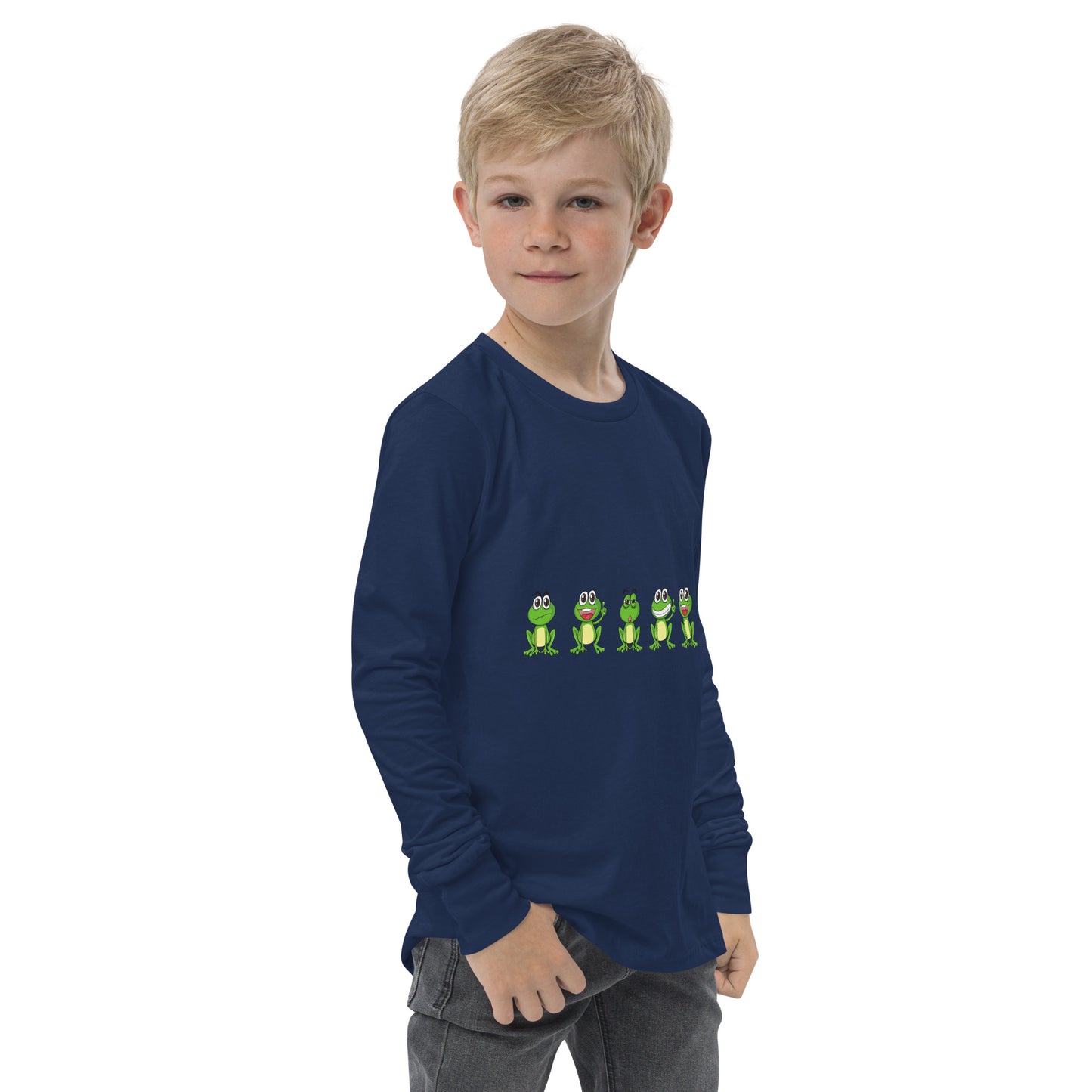 Langarm-T-Shirt für Jugendliche "Frösche"