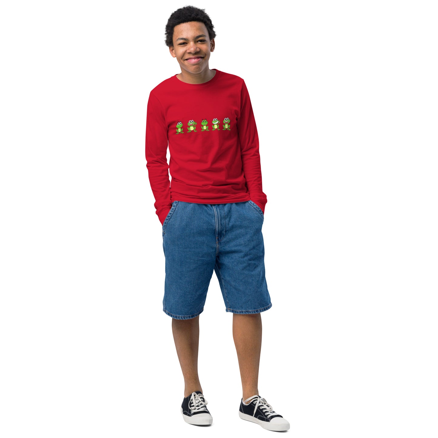 Langarm-T-Shirt für Jugendliche "Frösche"