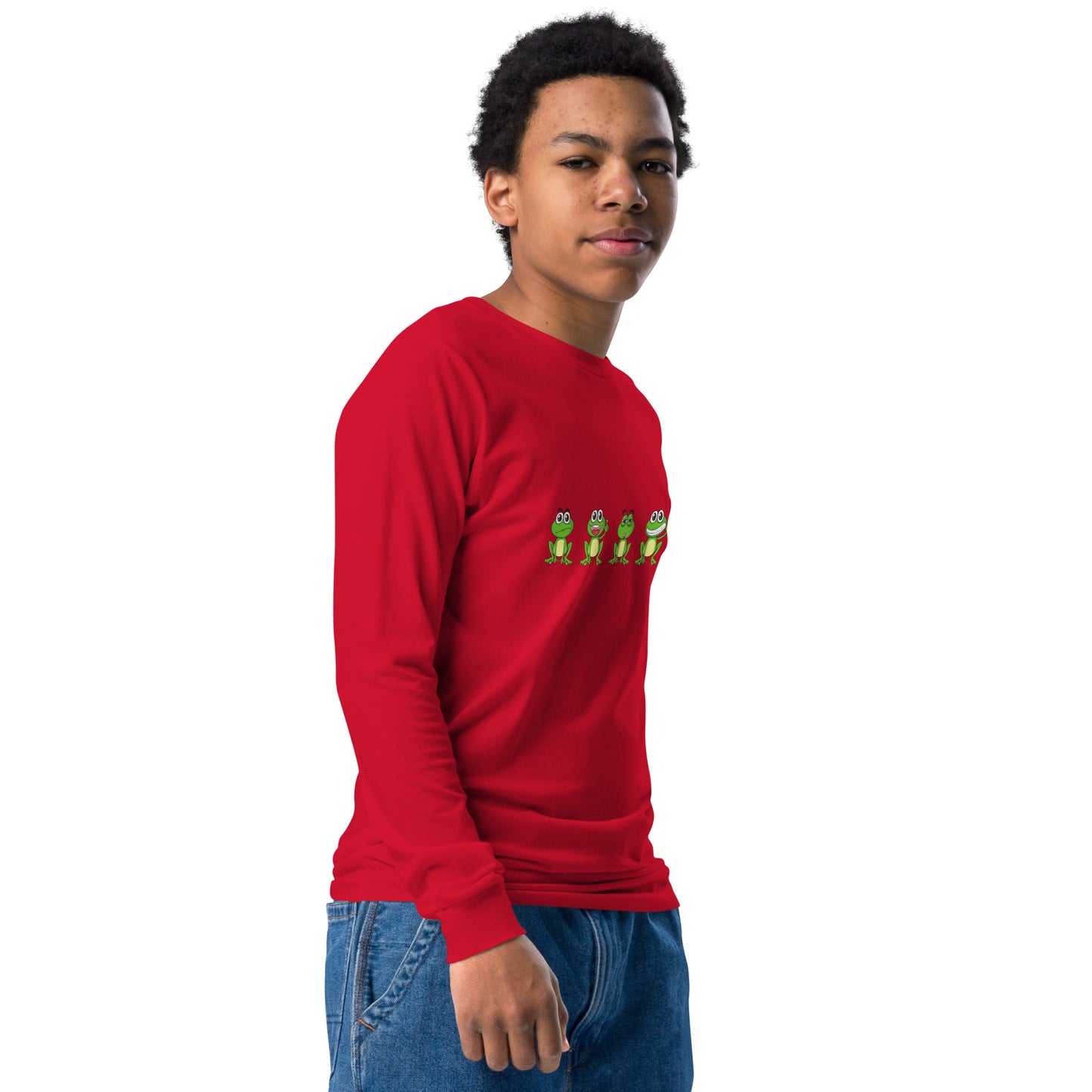 Langarm-T-Shirt für Jugendliche "Frösche"