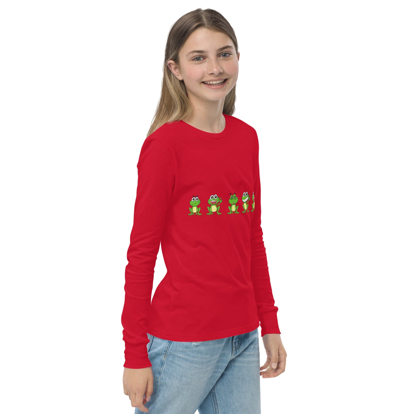 Langarm-T-Shirt für Jugendliche "Frösche"