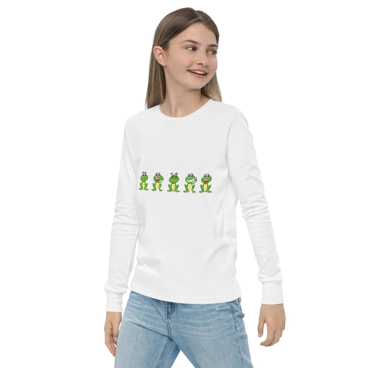 Langarm-T-Shirt für Jugendliche "Frösche"