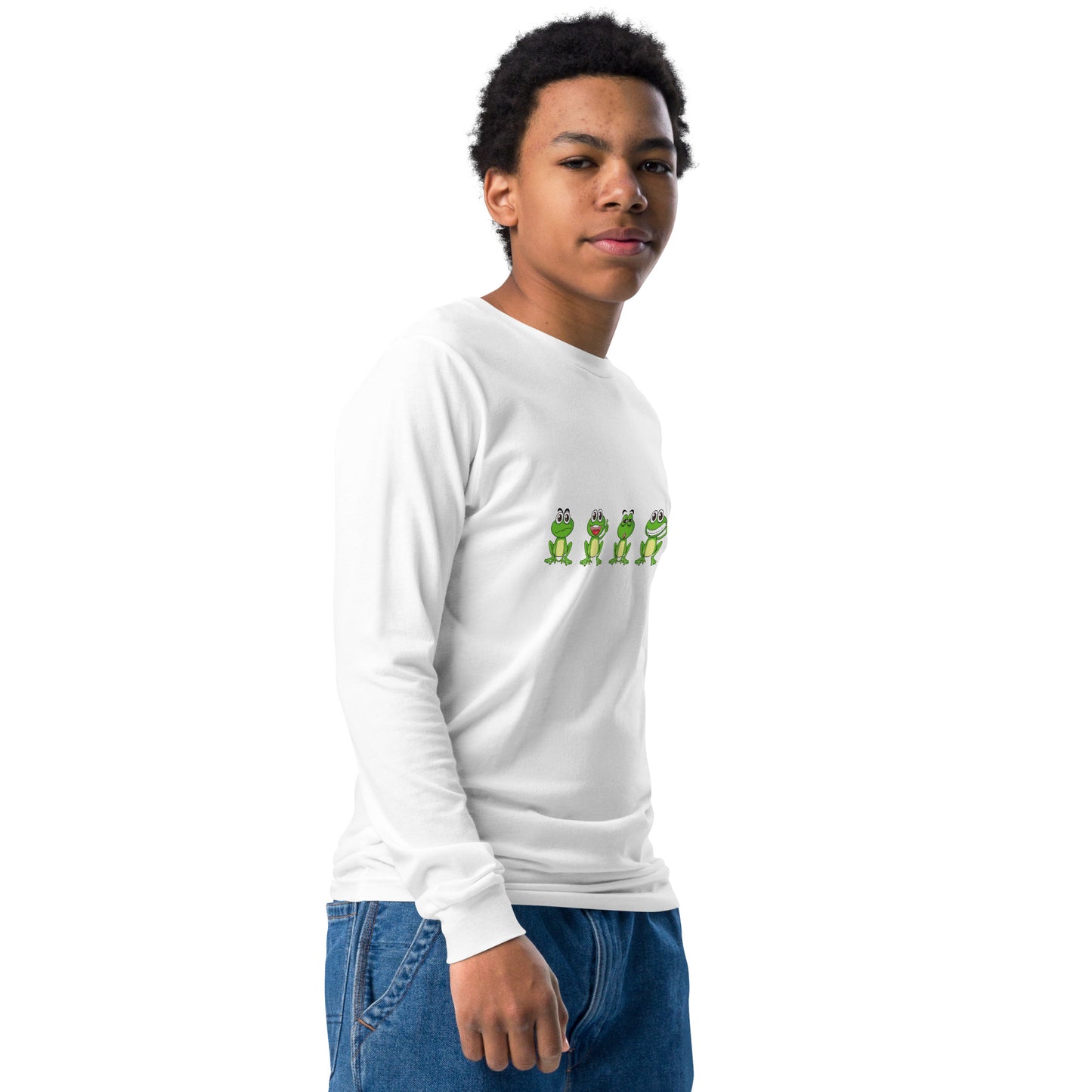Langarm-T-Shirt für Jugendliche "Frösche"
