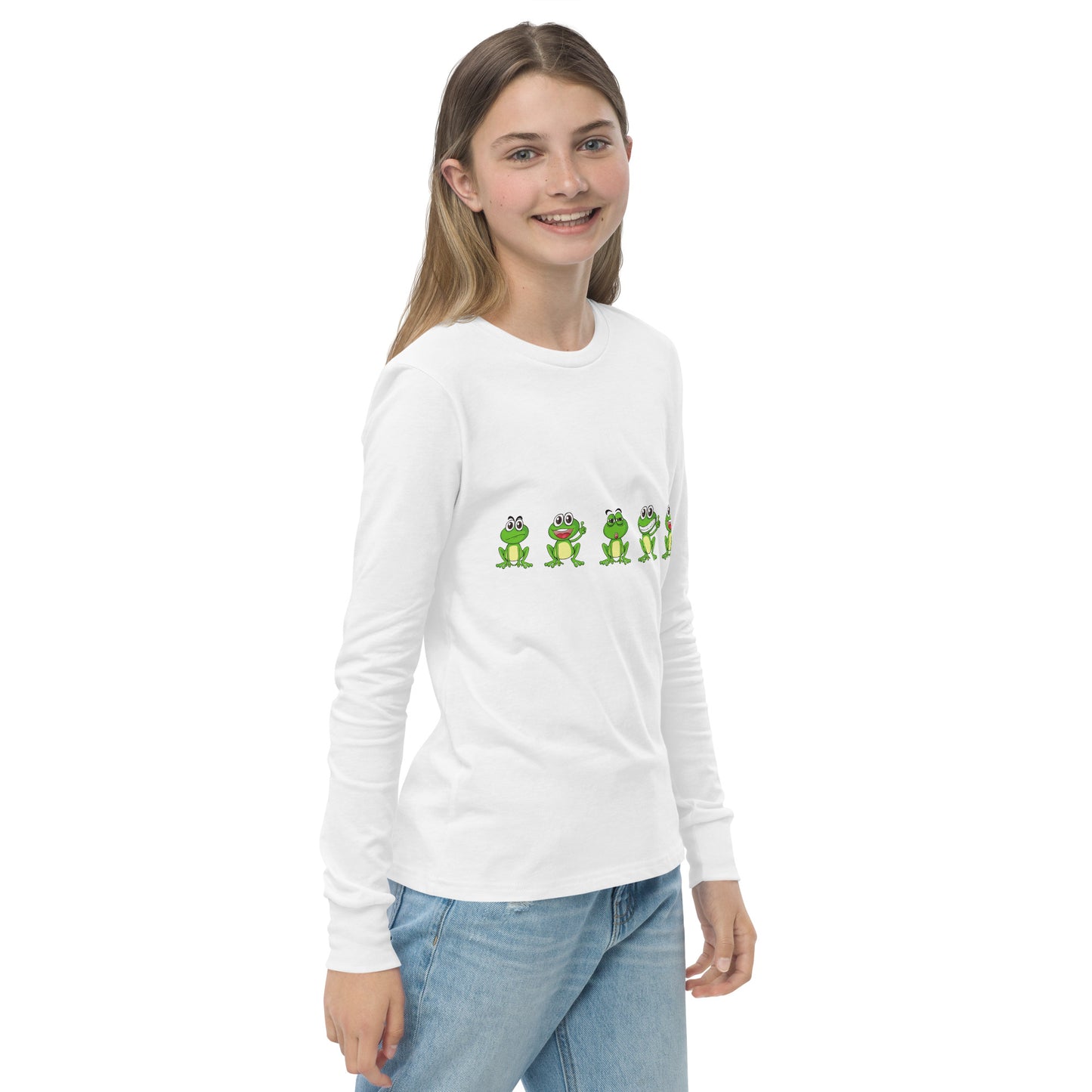 Langarm-T-Shirt für Jugendliche "Frösche"