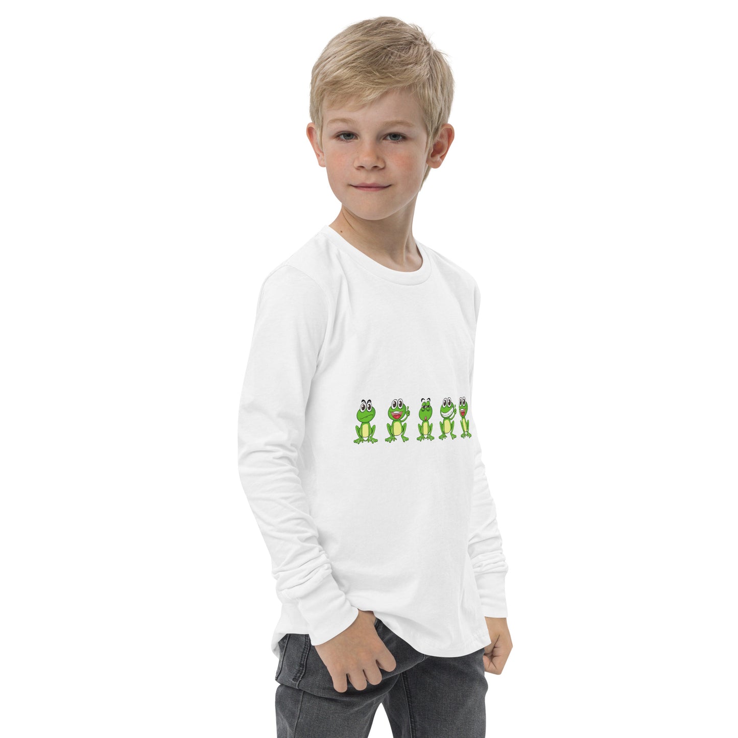 Langarm-T-Shirt für Jugendliche "Frösche"