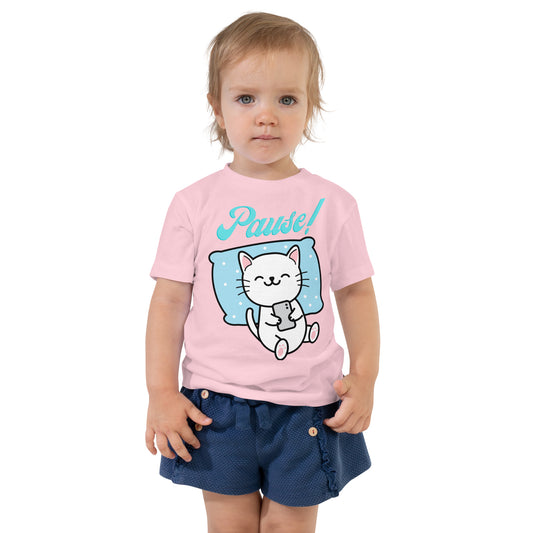 Baby-T-Shirt "Pause Cat"